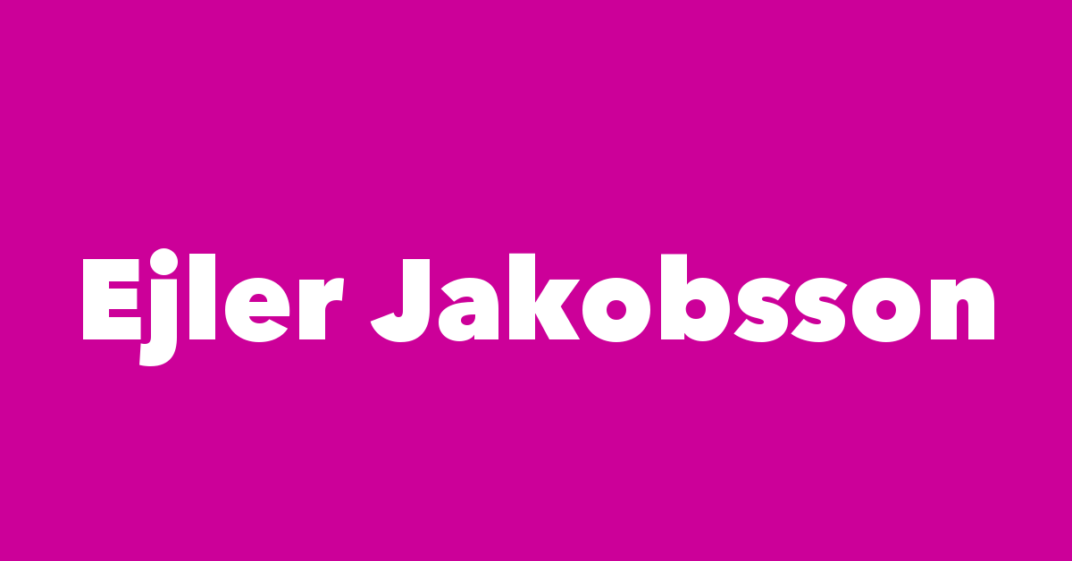 Ejler Jakobsson